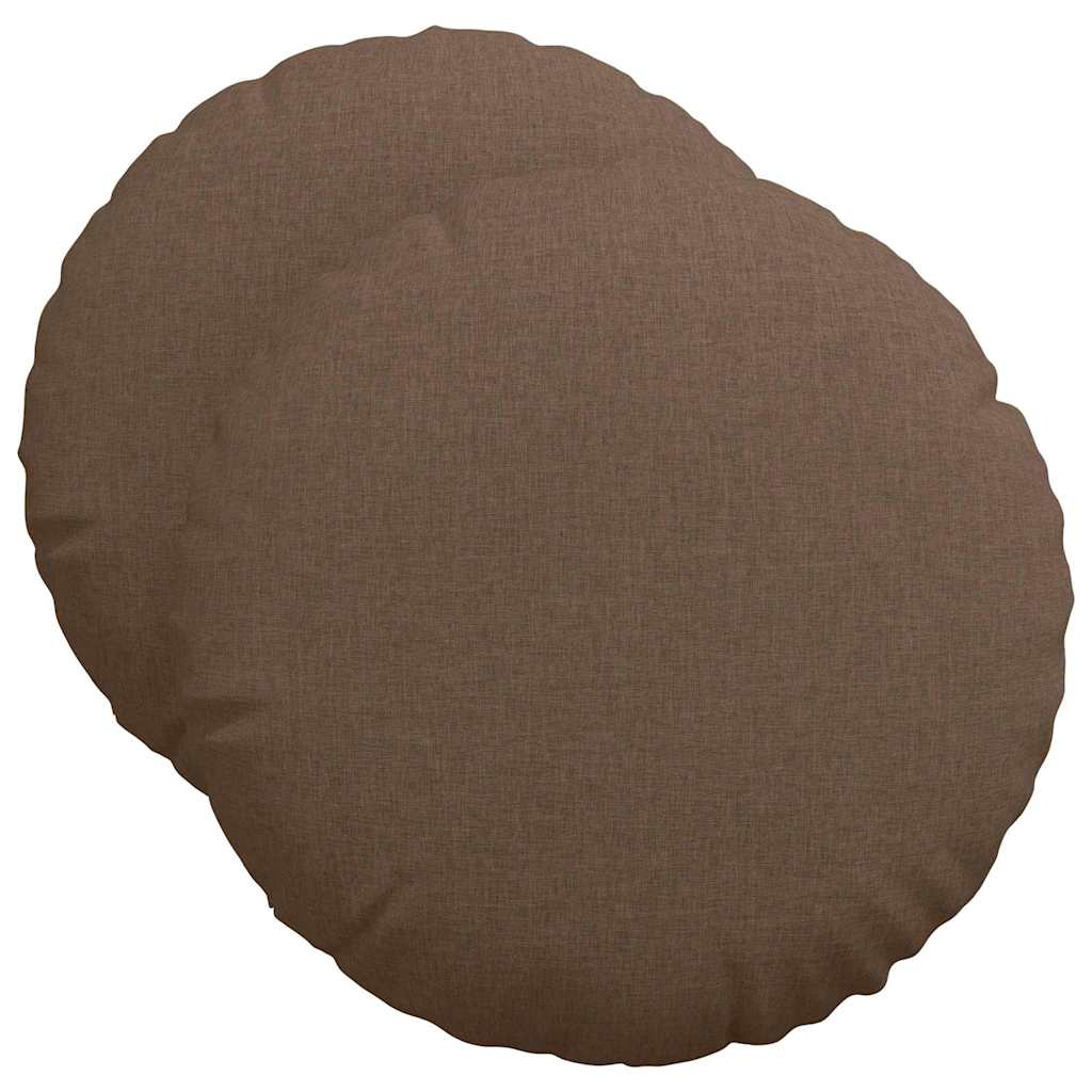 Sittkuddar 2 pcs Brun Ø50 x 19 cm tyg