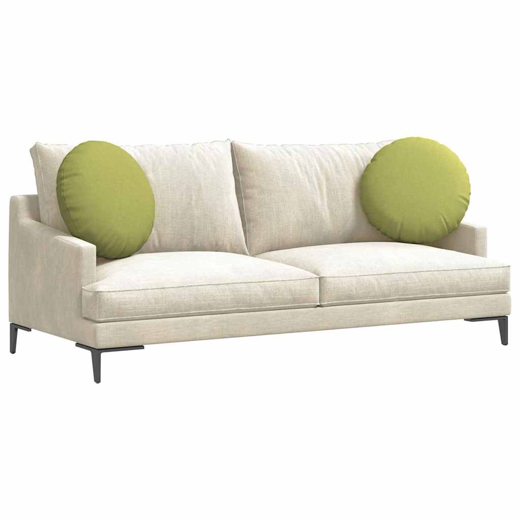 Sittkuddar 2 pcs Ljusgrön Ø50 x 19 cm tyg