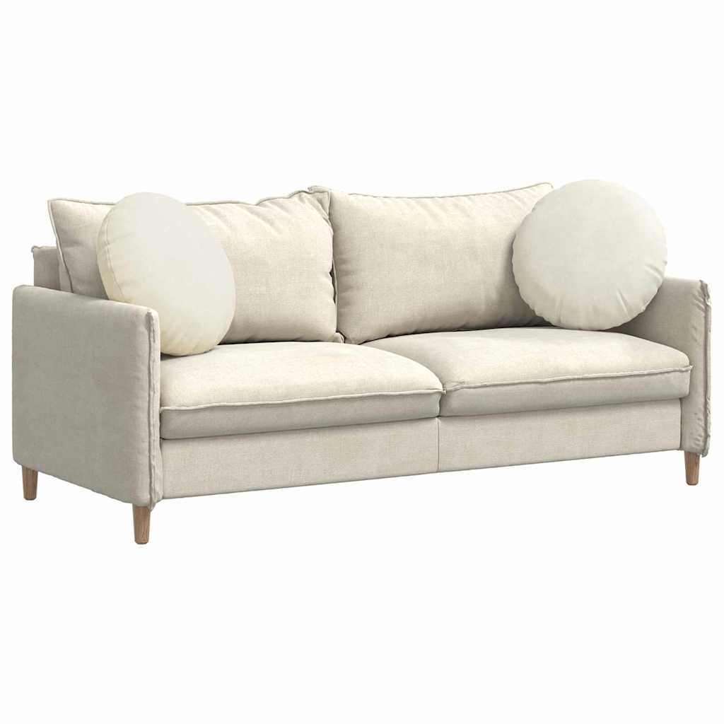 Sittkuddar 2 pcs Kräm Ø50 x 19 cm Sammet
