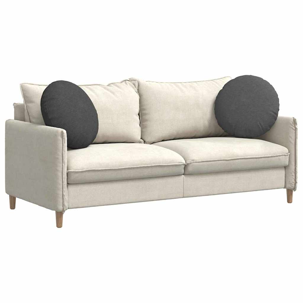 Sittkuddar 2 pcs Mörkgrå Ø50 x 19 cm Kordread tyg