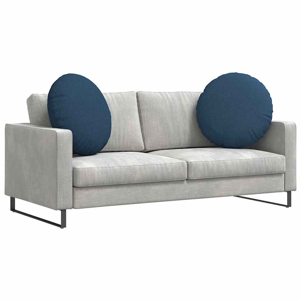 Sittkuddar 2 pcs Blå Ø60 x 21 cm tyg