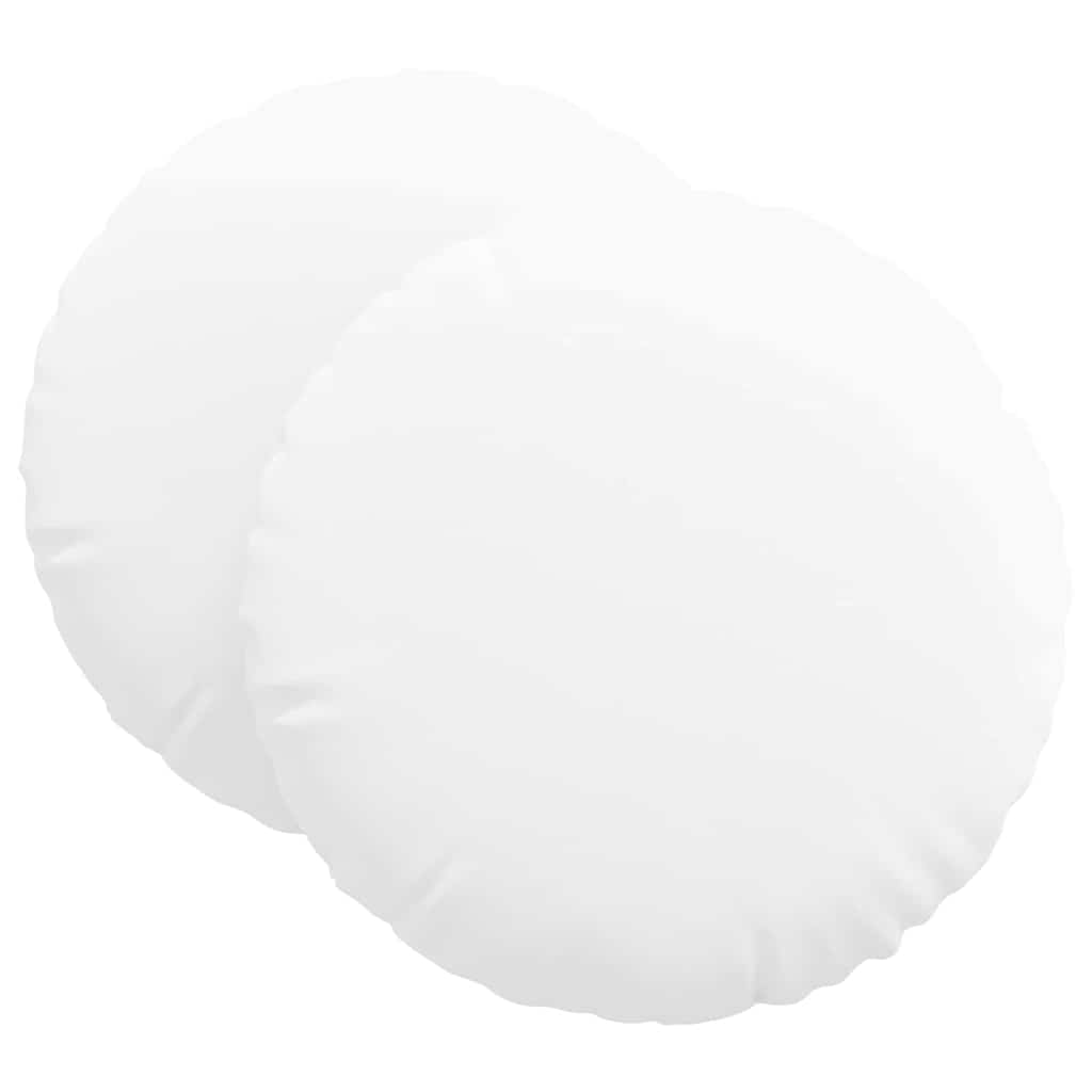 Sittkuddar 2 pcs Vit Ø60 x 21 cm tyg
