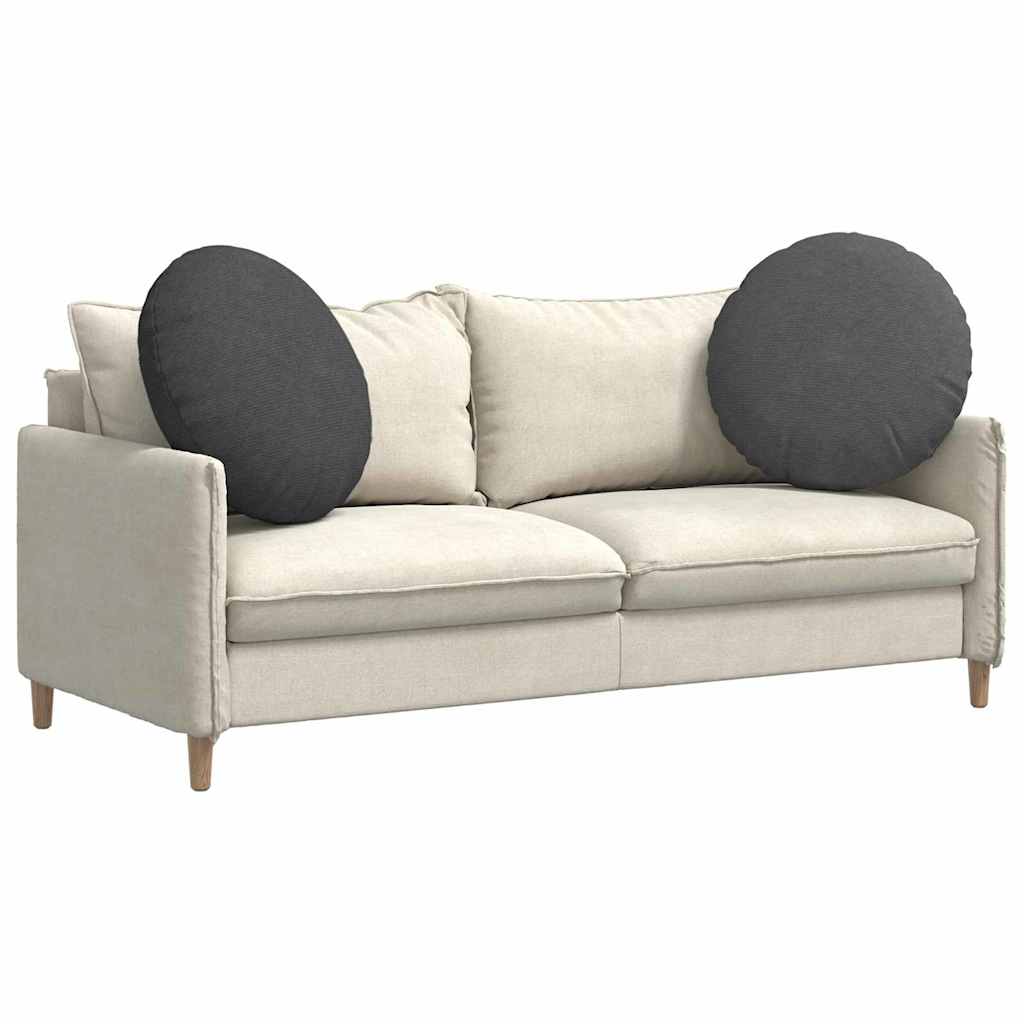 Sittkuddar 2 pcs Mörkgrå Ø60 x 21 cm Kordread tyg