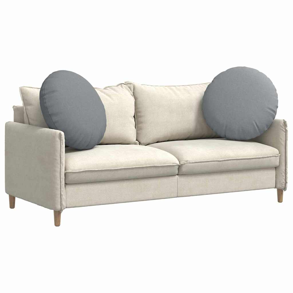Sittkuddar 2 pcs Ljusgrå Ø80 x 29 cm tyg