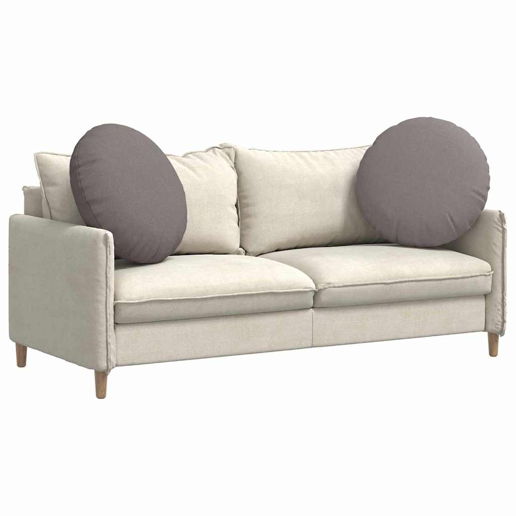 Sittkuddar 2 pcs Taupe Ø80 x 29 cm tyg