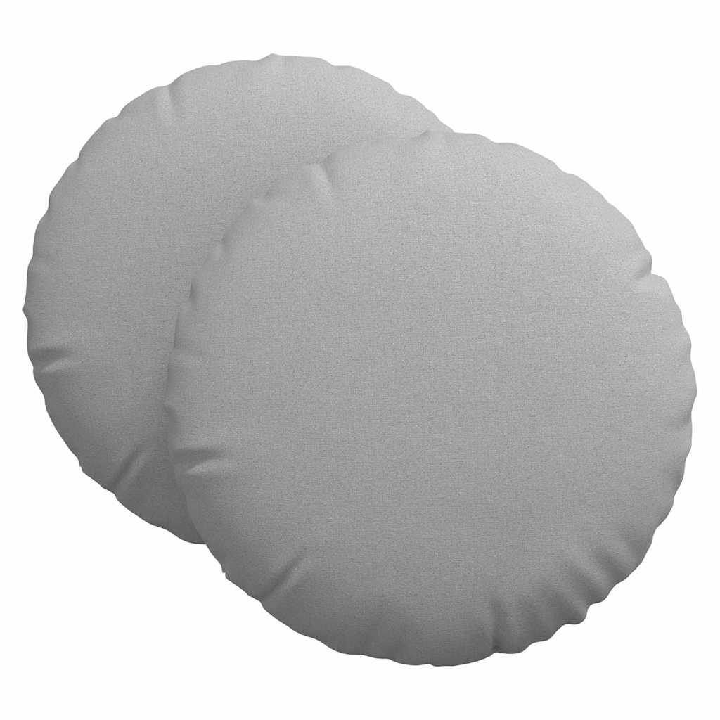 Sittkuddar 2 st Tyg Moln Grå Ø80 x 29 cm