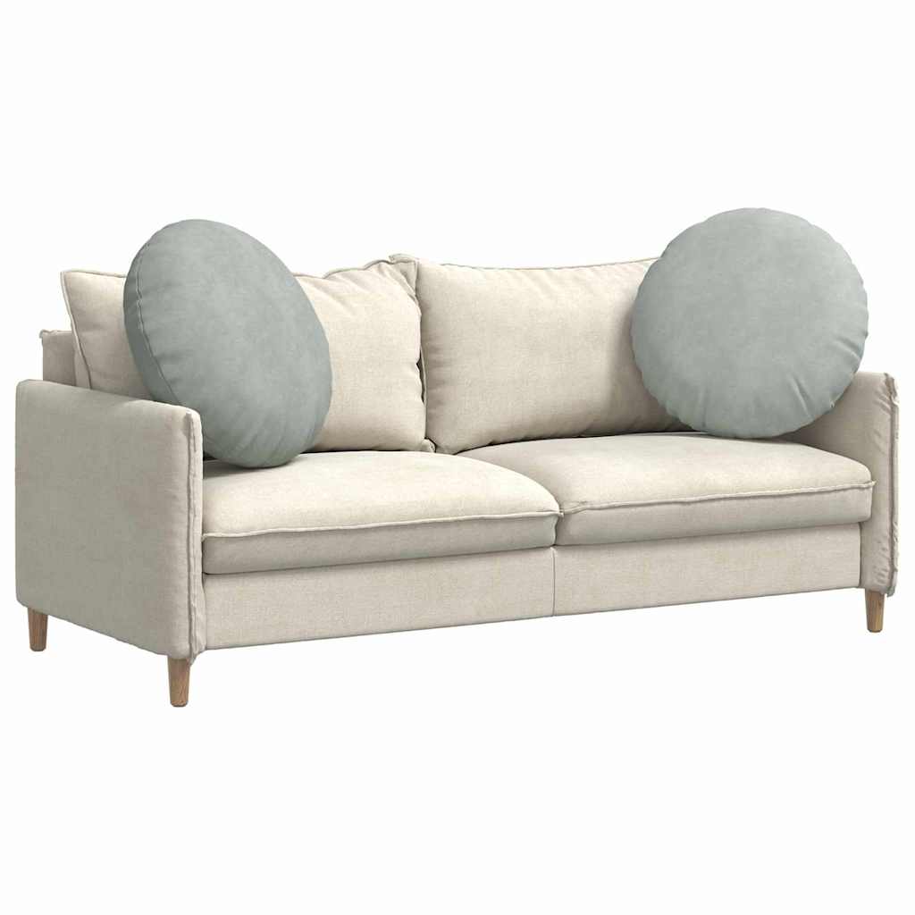 Sittkuddar 2 pcs Ljusgrå Ø 40 x 13 cm Sammet