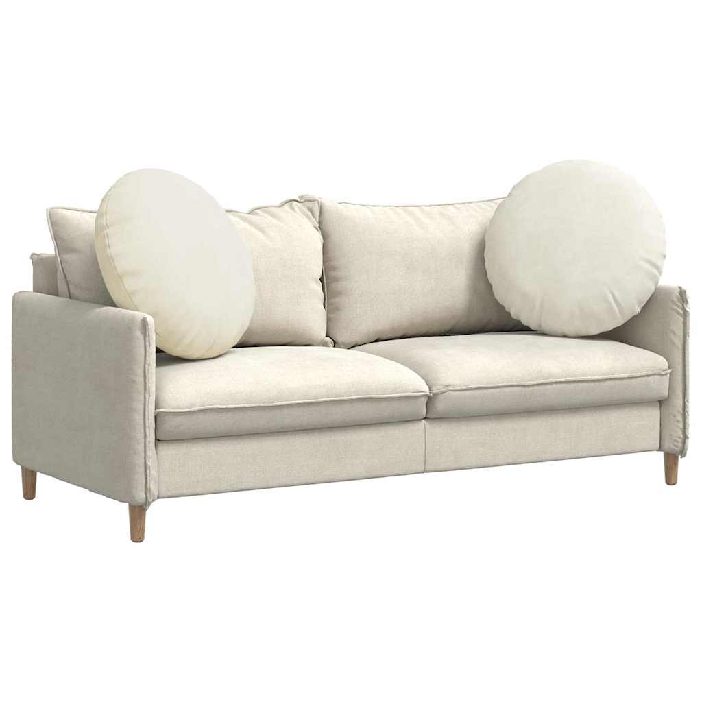 Sittkuddar 2 pcs Kräm Ø 80 x 29 cm Sammet