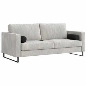 Bolsterkuddar 2 pcs Svart Ø 15 x 40 cm tyg