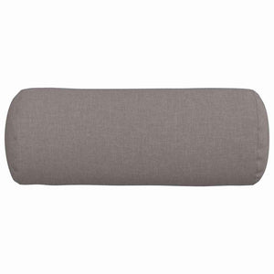 Bolsterkuddar 2 pcs Taupe Ø 15 x 40 cm tyg