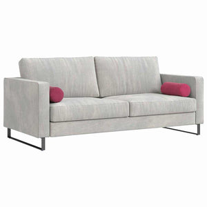 Bolsterkuddar 2 pcs Vinröd Ø 15 x 40 cm Kordread tyg