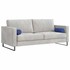 Bolsterkuddar 2 pcs Polisblå Ø 15 x 40 cm Kordread tyg