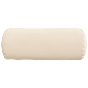Bolsterkuddar 2 pcs Beige Ø 15 x 40 cm Mikrofiber Tyg