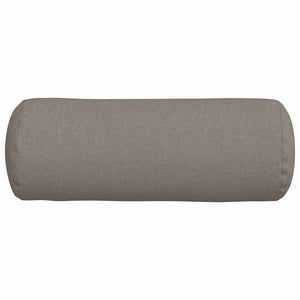 Bolsterkuddar 2 pcs Taupe Ø 25 x 70 cm tyg