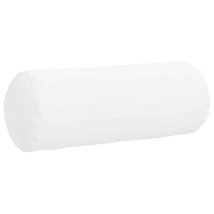 Bolsterkuddar 2 pcs Vit Ø 25 x 70 cm tyg