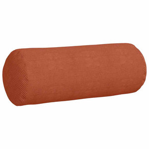 Bolsterkuddar 2 pcs Röd orange Ø 25 x 70 cm Kordread tyg