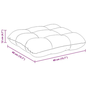 Sittkuddar 4 pcs Taupe 40 x 40 cm Mikrofiber Tyg