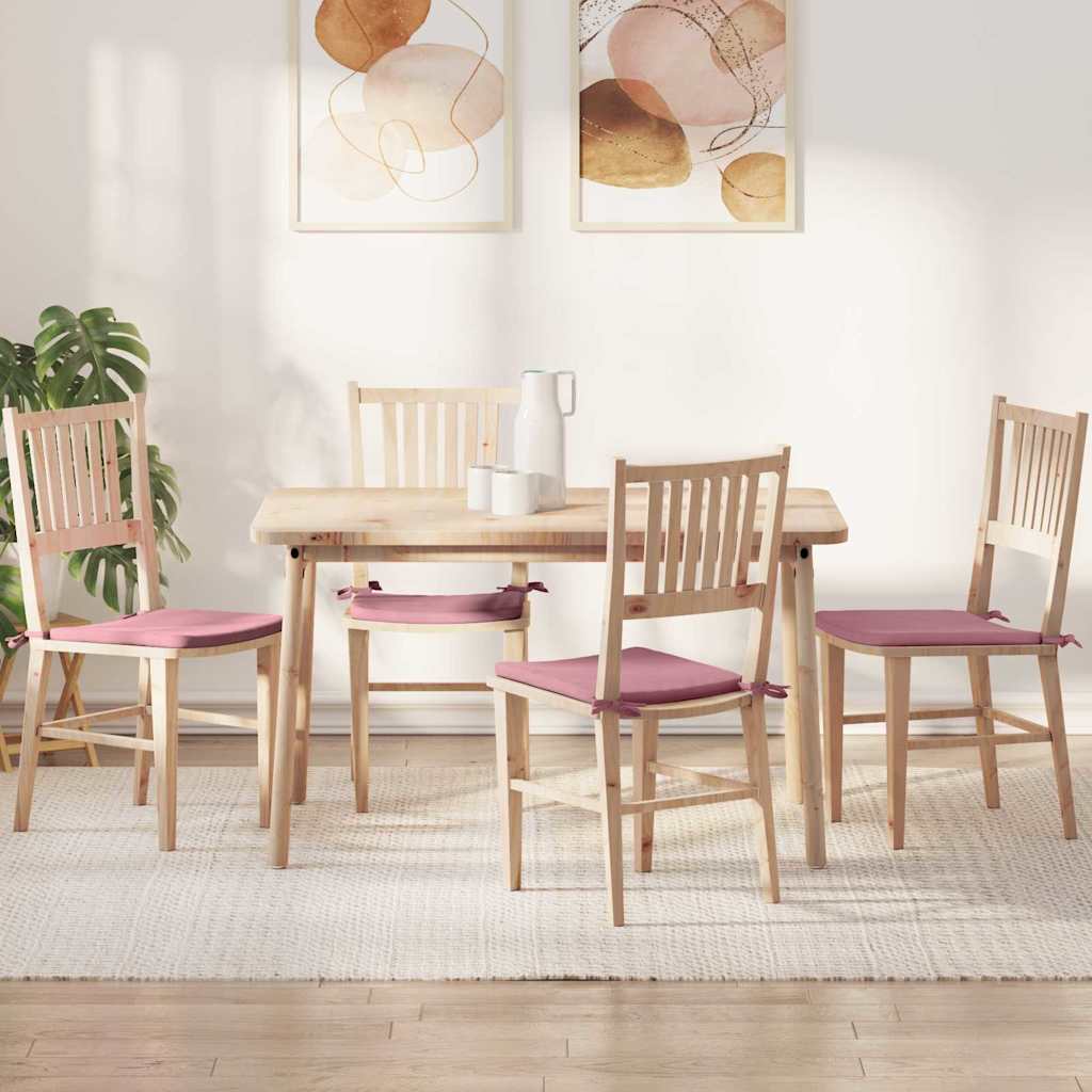 Sittkuddar 4 st Sammet Rosa 40 x 40 x 3 cm