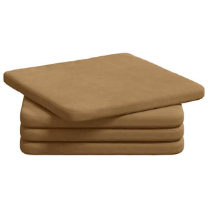 Sittkuddar 4 pcs Brun 40 x 40 x 3 cm Sammet
