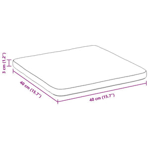 Sittkuddar 4 pcs Polisblå 40 x 40 x 3 cm Sammet