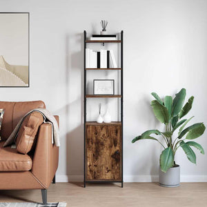 Bokskåp Rökt ek 40 x 24 x 161 cm Konstruerat trä