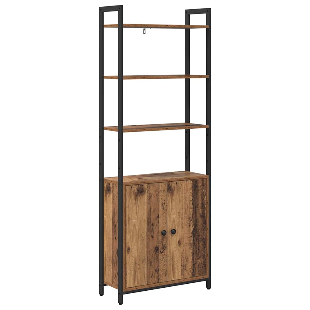 Bokskåp Gammalt trä 60 x 24 x 161 cm Konstruerat trä