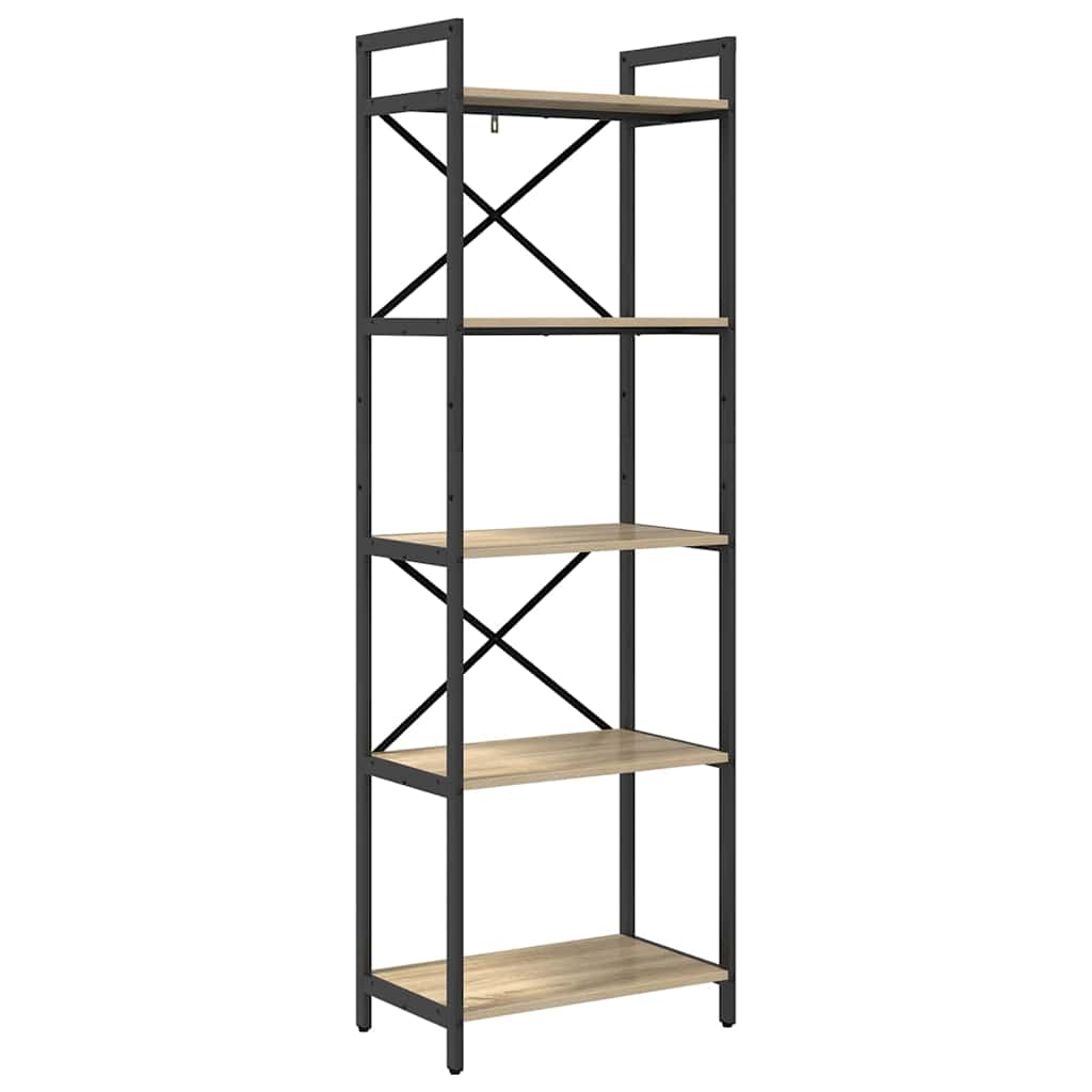 Hyllsystem Sonoma-ek 56 x 34 x 171 cm Konstruerat trä