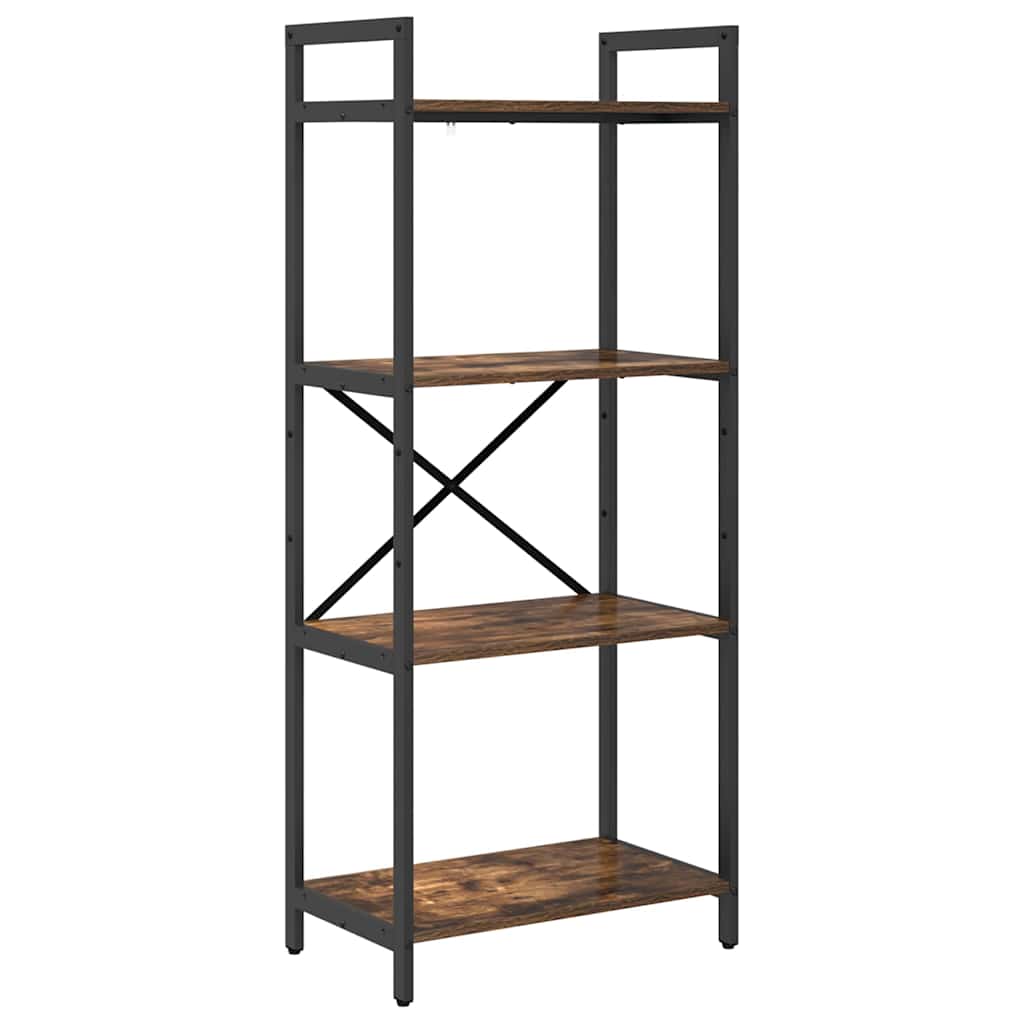 Hyllsystem Rökt ek 56 x 34 x 133,5 cm Konstruerat trä