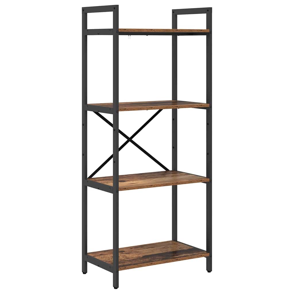 Hyllsystem Gammalt trä 56 x 34 x 133,5 cm Konstruerat trä
