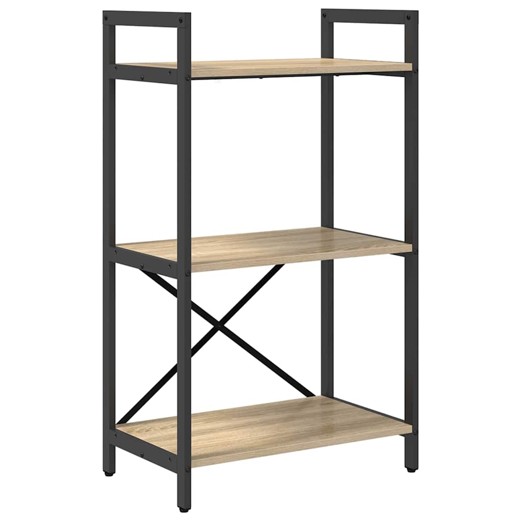 Hyllsystem Sonoma-ek 56 x 34 x 96 cm Konstruerat trä