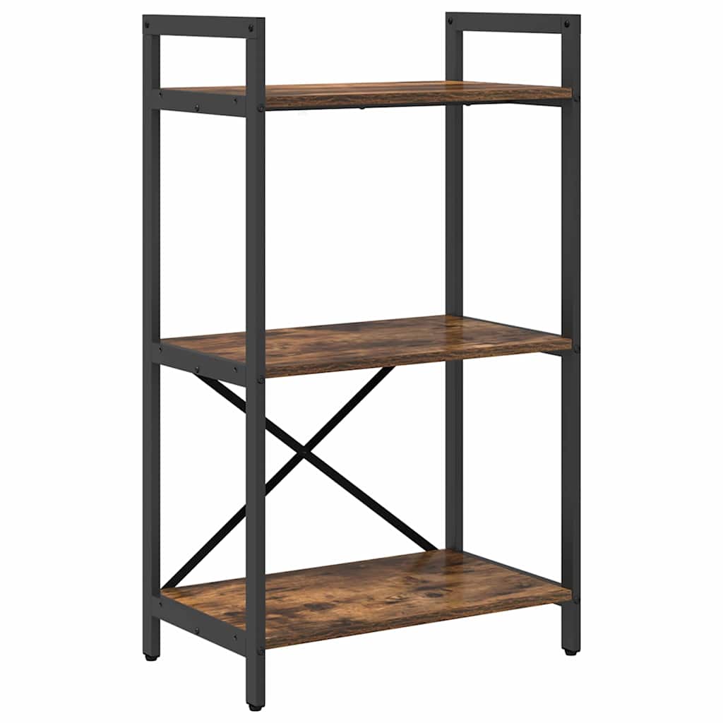 Hyllsystem Rökt ek 56 x 34 x 96 cm Konstruerat trä