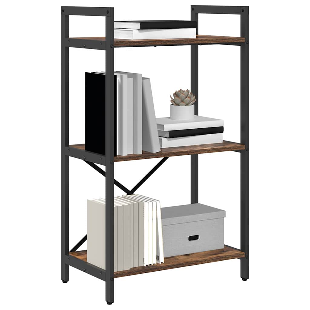 Hyllsystem Rökt ek 56 x 34 x 96 cm Konstruerat trä
