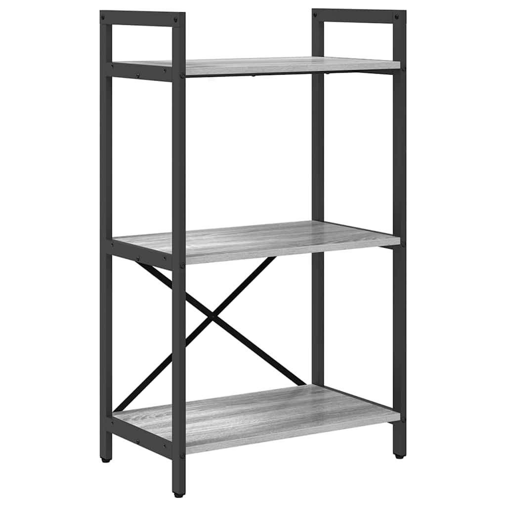 Hyllsystem Grå Sonoma 56 x 34 x 96 cm Konstruerat trä