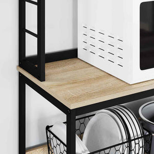 Köks hylla Sonoma-ek 80 x 40 x 168 cm Konstruerat trä