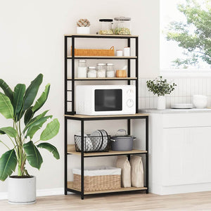 Köks hylla Sonoma-ek 80 x 40 x 168 cm Konstruerat trä