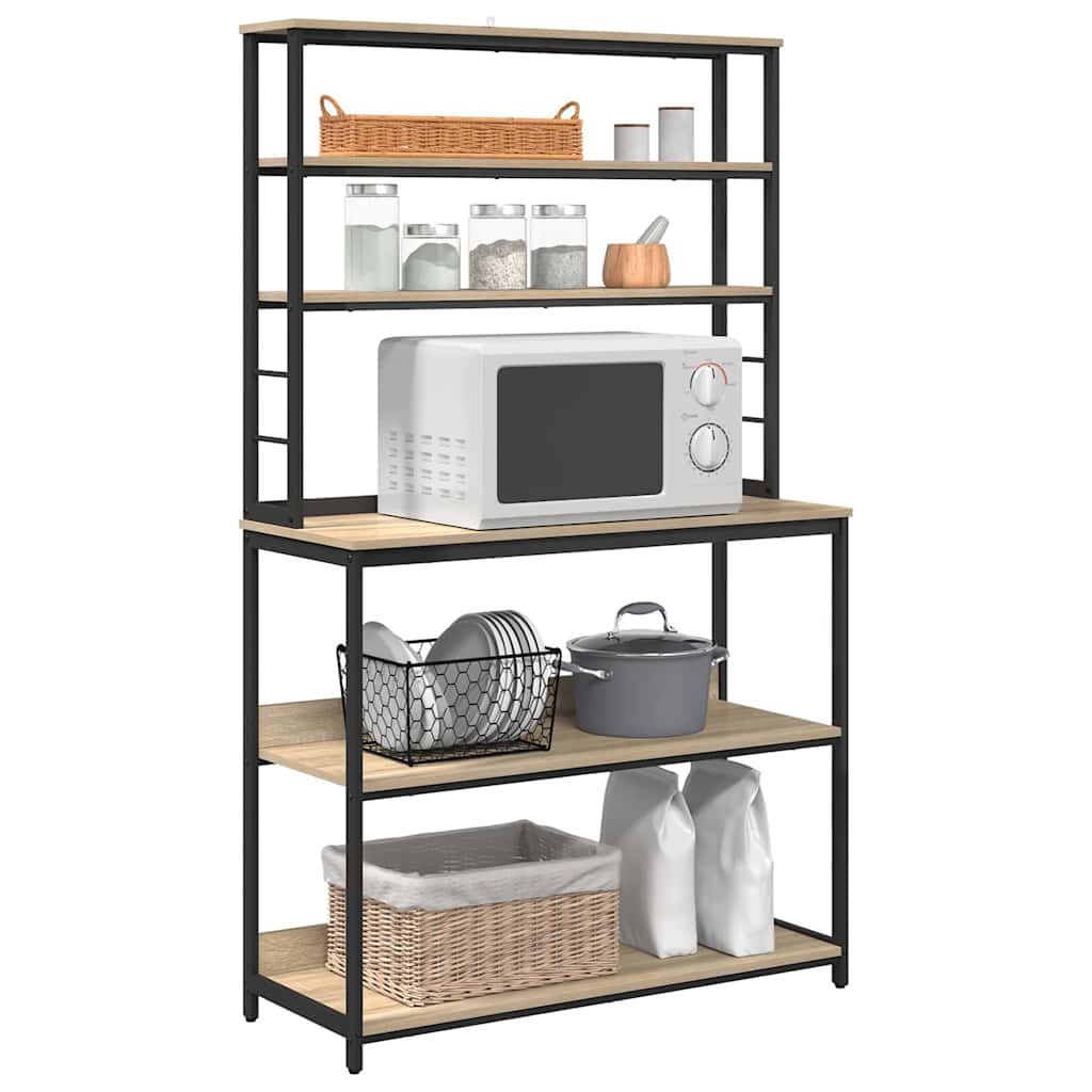 Köks hylla Sonoma-ek 100 x 40 x 168 cm Konstruerat trä
