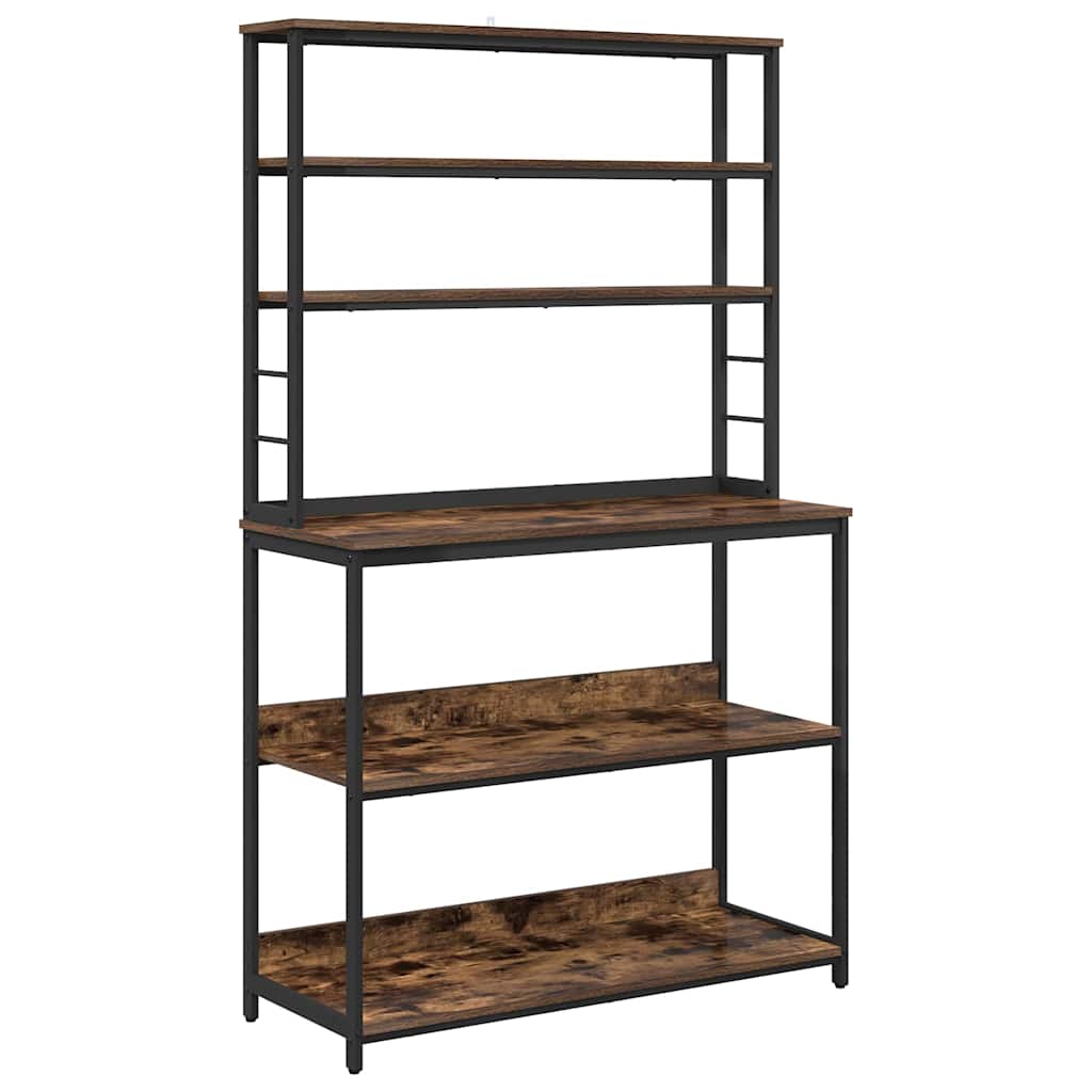 Köks hylla Rökt ek 100 x 40 x 168 cm Konstruerat trä