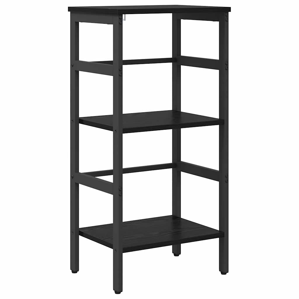 Hyllsystem Svart Ek 40 x 29,5 x 81 cm Konstruerat trä