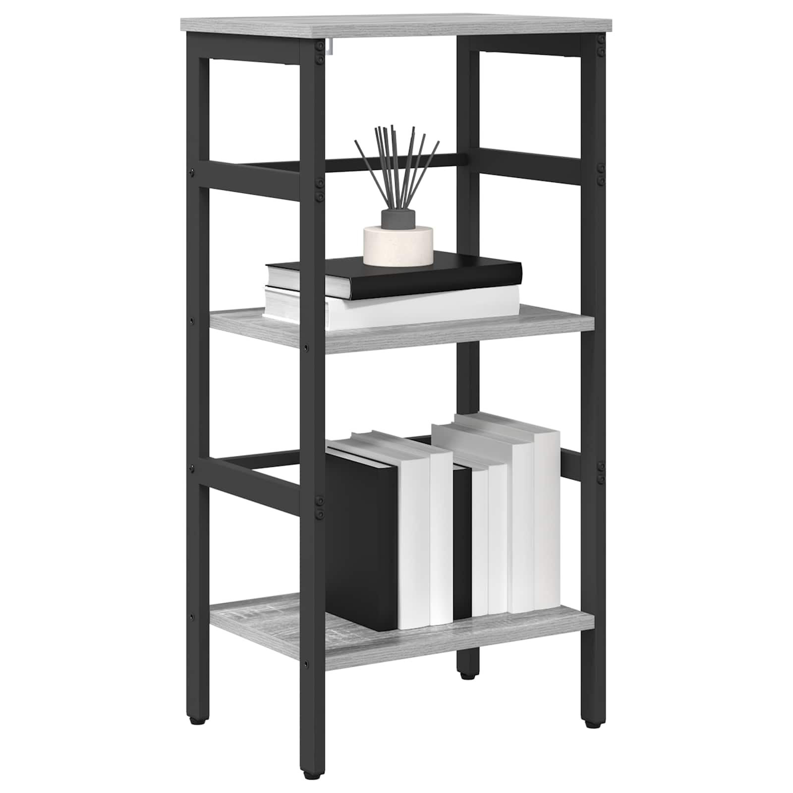 Hyllsystem Grå Sonoma 40 x 29,5 x 81 cm Konstruerat trä