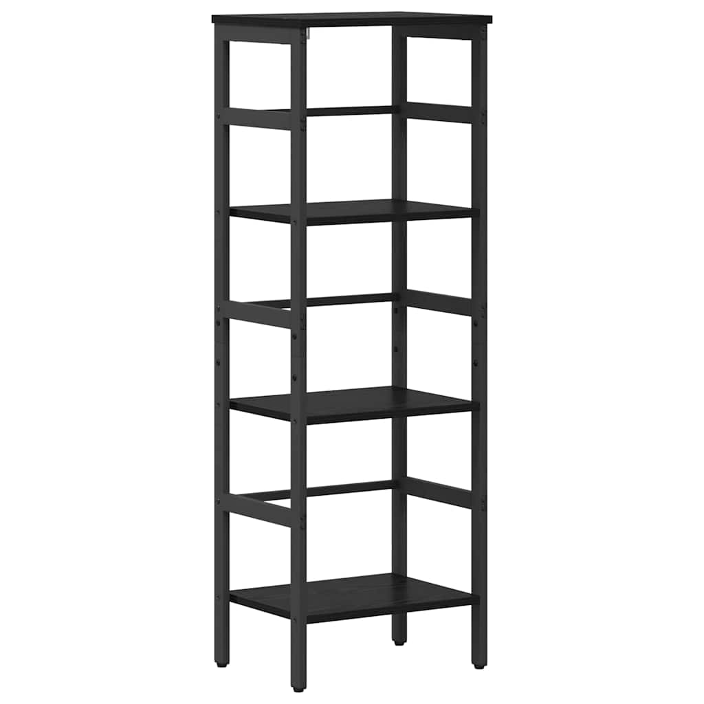 Hyllsystem Svart Ek 40 x 29,5 x 115 cm Konstruerat trä