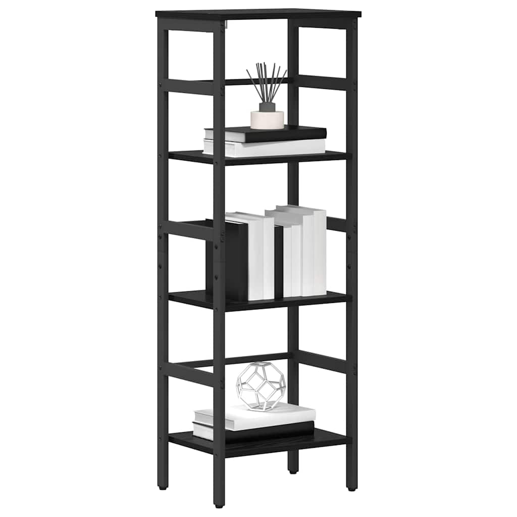 Hyllsystem Svart Ek 40 x 29,5 x 115 cm Konstruerat trä