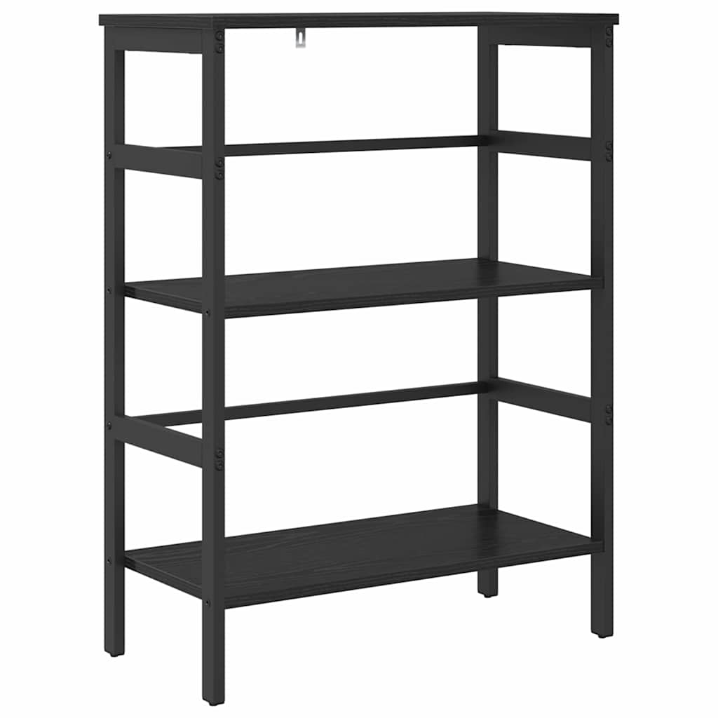Hyllsystem Svart Ek 60 x 29,5 x 81 cm Konstruerat trä