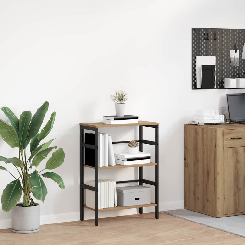 Hyllsystem 2 nivåer 60 x 29,5 x 81 cm Konstruerat trä