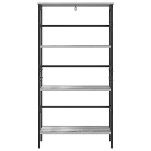 Hyllsystem Grå Sonoma 60 x 29,5 x 115 cm Konstruerat trä