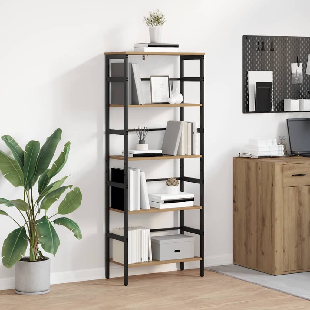 Hyllsystem 4 nivåer 60 x 29,5 x 149 cm Konstruerat trä