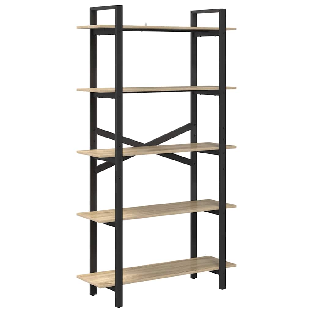 Hyllsystem Sonoma-ek 100 x 33,5 x 178 cm Konstruerat trä