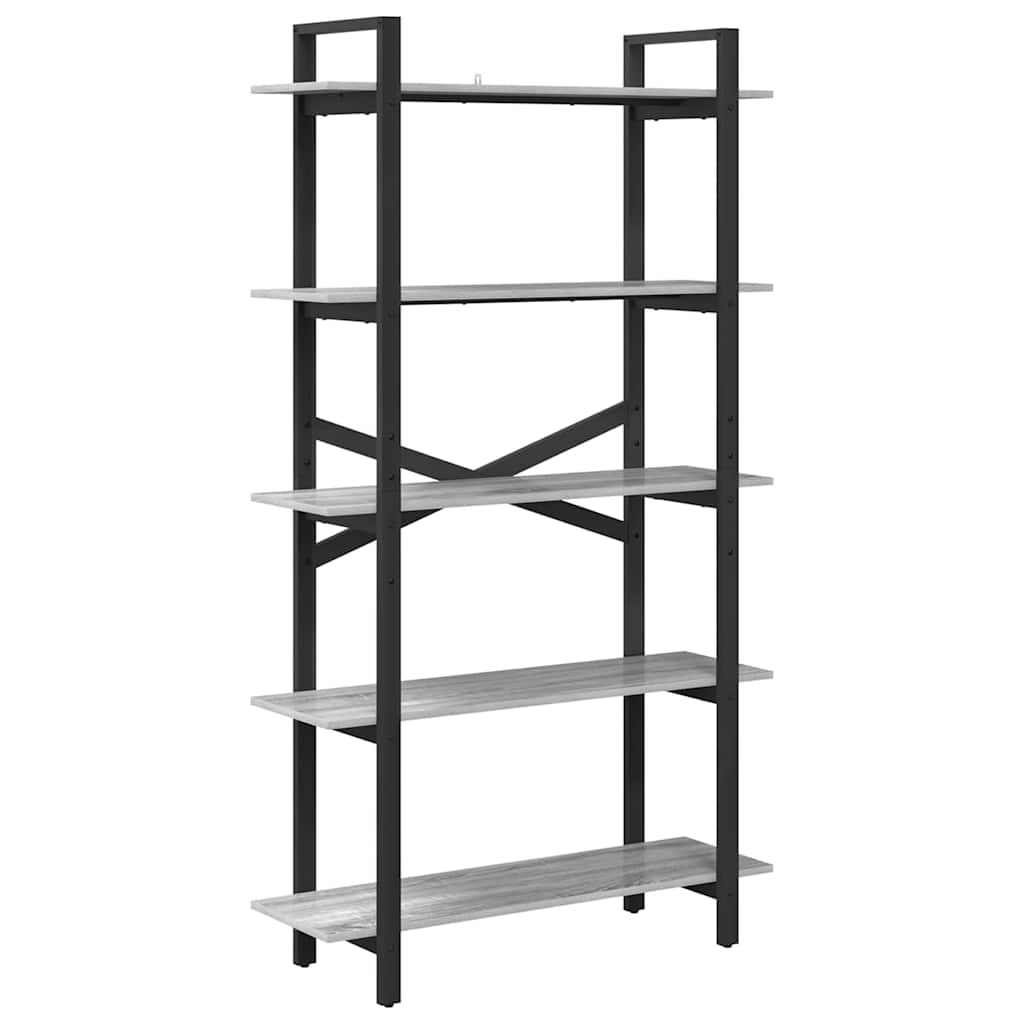 Hyllsystem 5 nivåer 100 x 33,5 x 178 cm Konstruerat trä