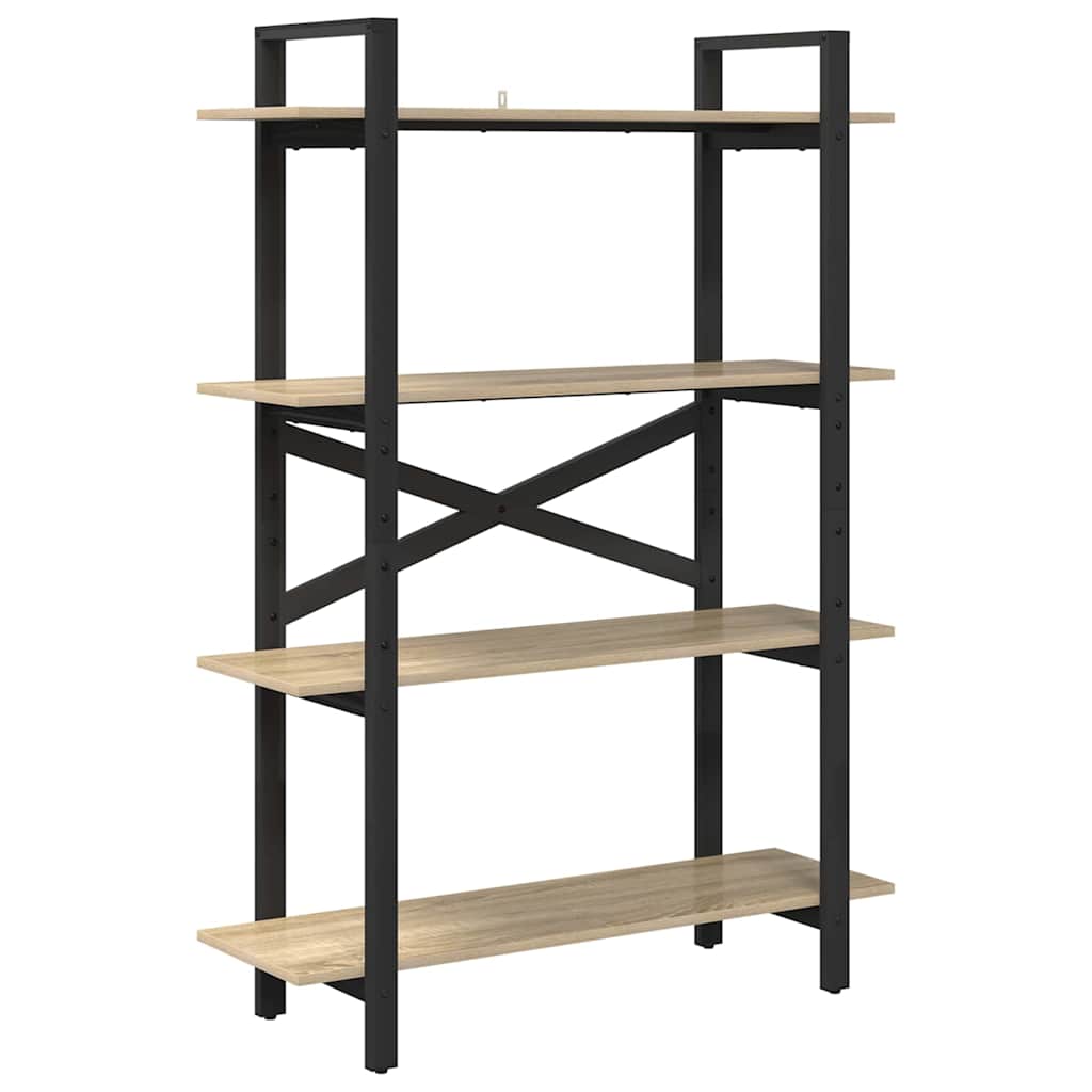 Hyllsystem Sonoma-ek 100 x 33,5 x 140 cm Konstruerat trä