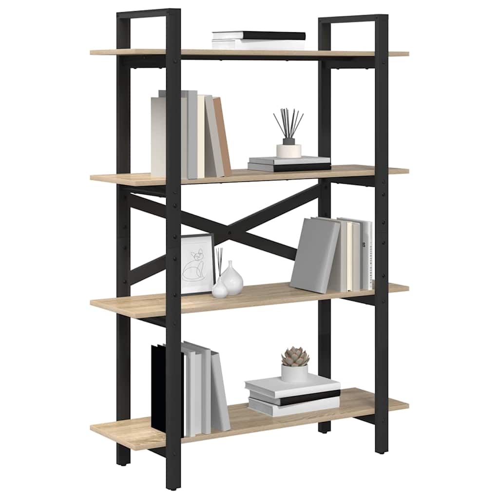 Hyllsystem Sonoma-ek 100 x 33,5 x 140 cm Konstruerat trä
