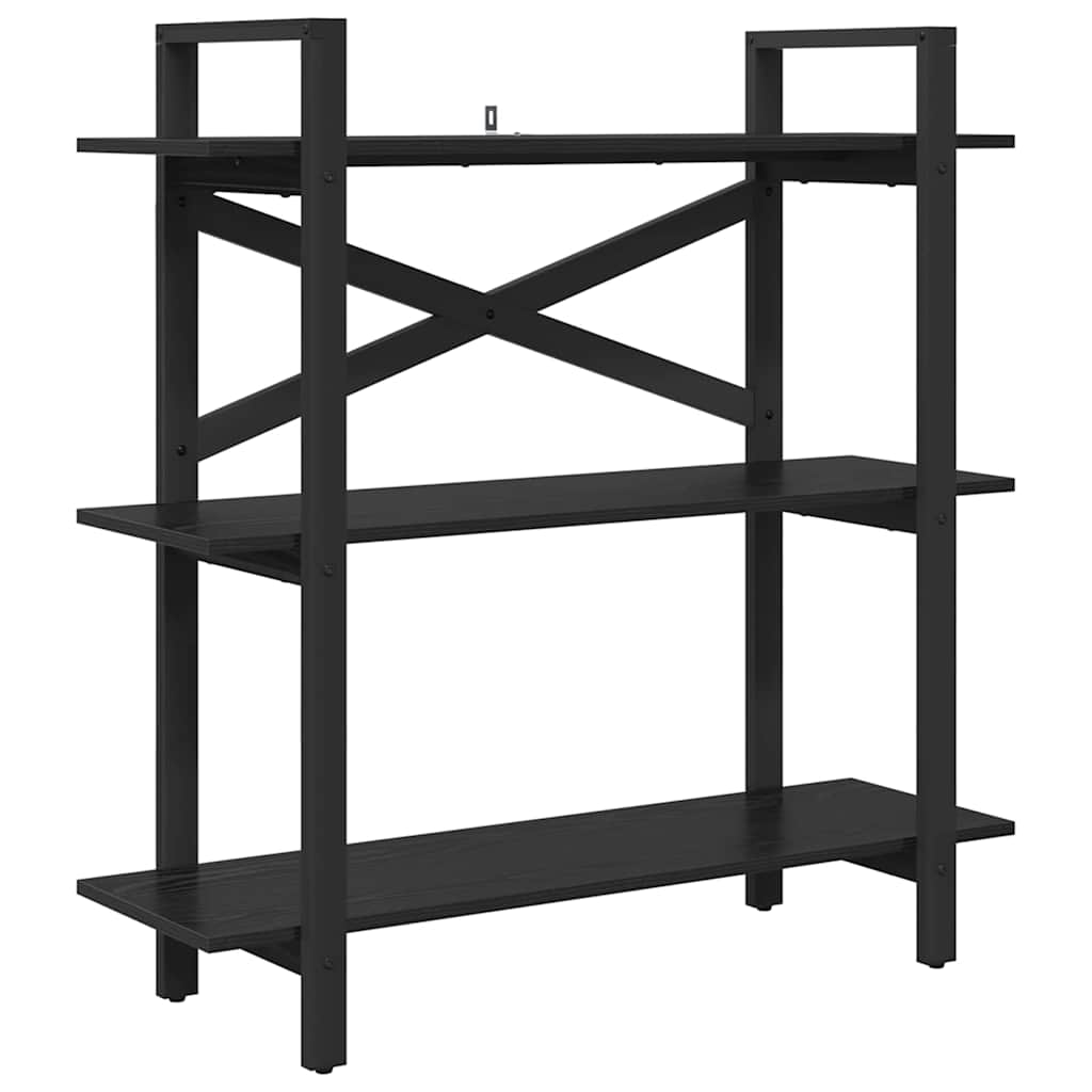 Hyllsystem 3 nivåer 100 x 33,5 x 102 cm Konstruerat trä